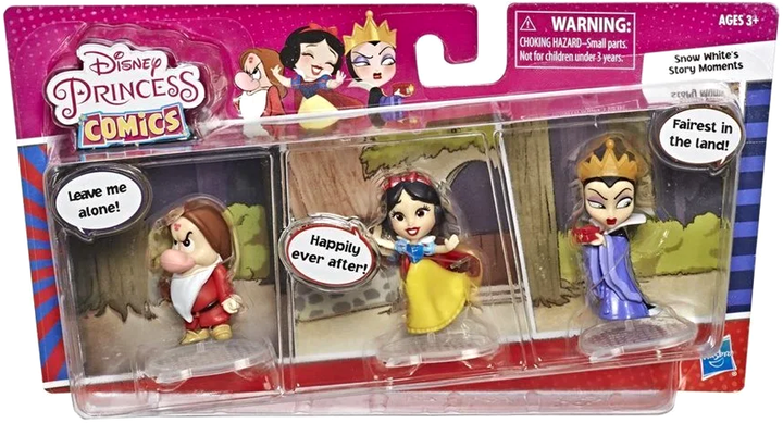 Zestaw figurek Hasbro Disney Princess Comics Snow White 3 szt (5010993621019) - obraz 1