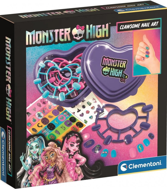 Zestaw do tworzenia paznokci Clementoni Monster High 50880 (8005125508808) - obraz 1