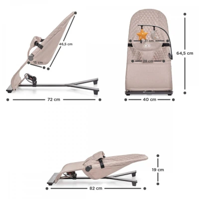 Кресло-качалка Kinderkraft Mimi Beige (5902533920969) - изображение 8