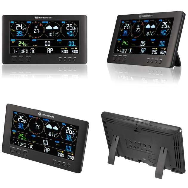 Метеостанция домашняя Bresser WIFI ClearView Weather Center 7-in-1 Sensor (7002586) - изображение 2