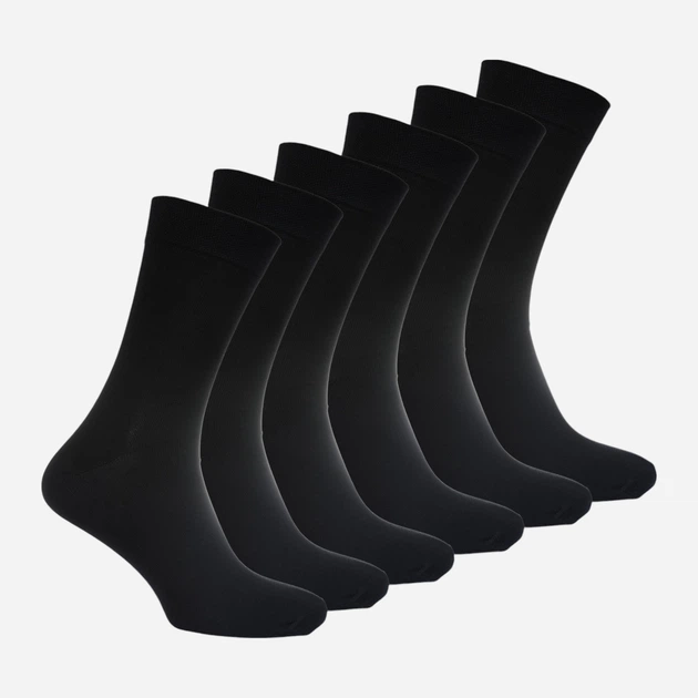 Набор мужских носков высоких хлопковых MovementStandard MS M0201S 40-41 6 пар Черный (4823121060090) - Фото 1 Набор мужских носков высоких хлопковых MovementStandard MS M0201S 40-41 6 пар Черный (4823121060090) - изображение 1
