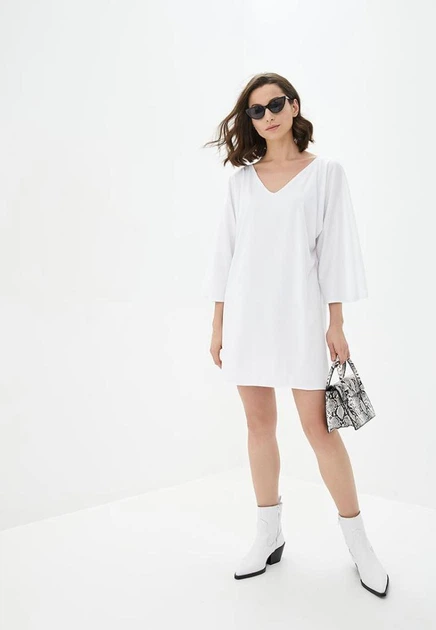 Женское платье Подіум Chik 21166-WHITE L Белый - Фото 1 Женское платье Подіум Chik 21166-WHITE L Белый - изображение 1