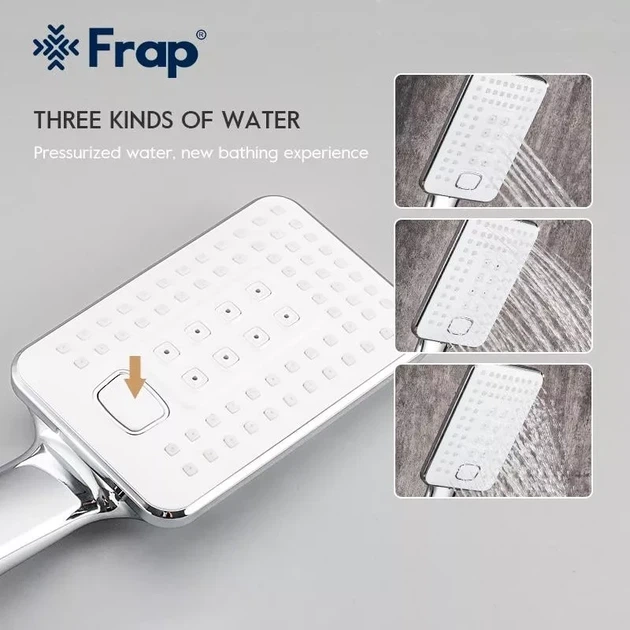 Змішувач для ванни Frap F3258, білий/хром - изображение 6