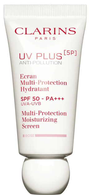 Krem do twarzy Clarins UV Plus Anti-Pollution Rose Multi-Protection nawilżający SPF 50 50 ml (3380810424089) - obraz 1