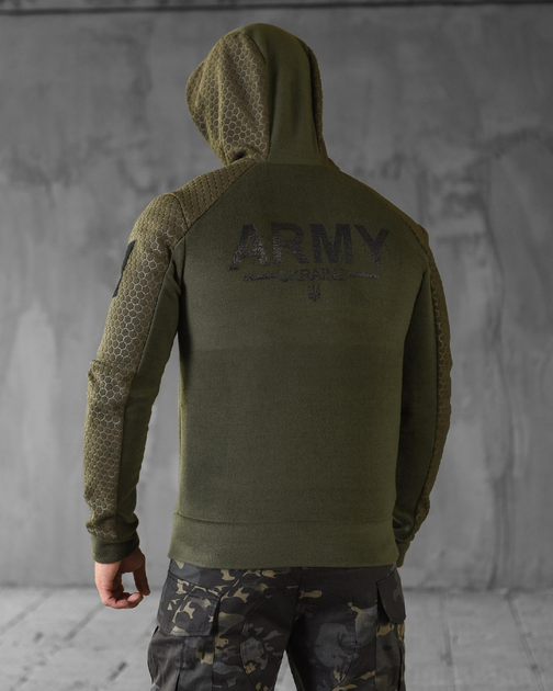 Тактическая кофта на флисе Соты Army Ukraine 2XL олива (88725) - изображение 2