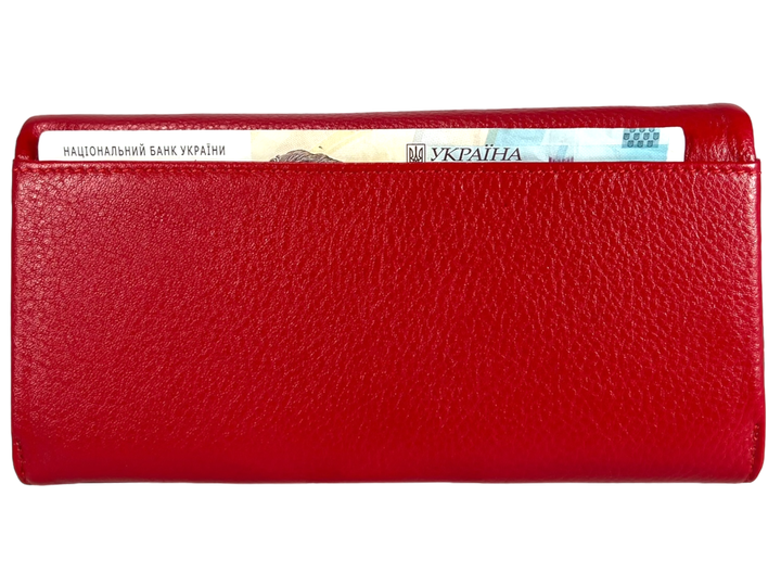 Кошелек женский, кожаный, красный, с застежкой на молнии Cardinal - Фото 8 Кошелек женский, кожаный, красный, с застежкой на молнии Cardinal - изображение 8