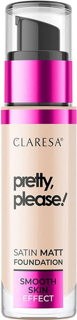 Тональний крем для обличчя Claresa з матово-сатиновим фінішем Pretty, Please! 03 Light-Medium 33 г (5903819812664) - зображення 1