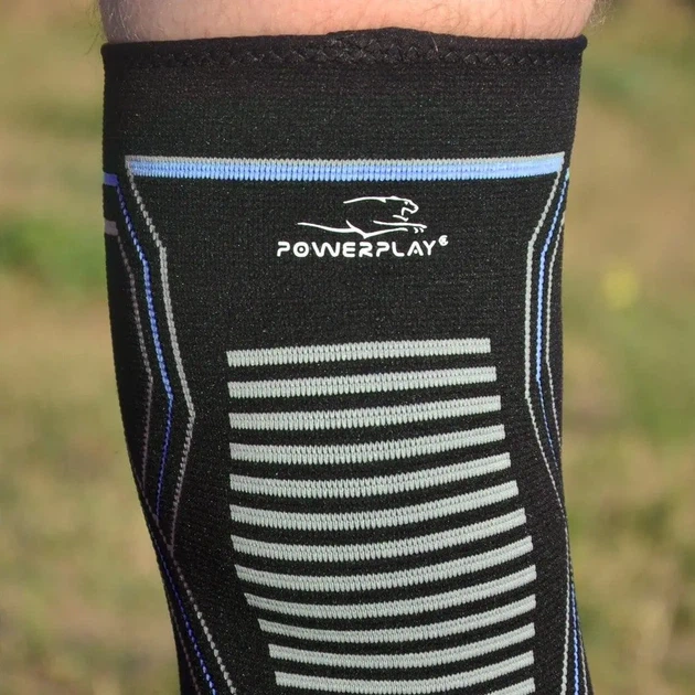 Наколенники спортивные PowerPlay PP-4099 Knee Support Черно/Синие S/M (пара) - Фото 5 Наколенники спортивные PowerPlay PP-4099 Knee Support Черно/Синие S/M (пара) - изображение 5