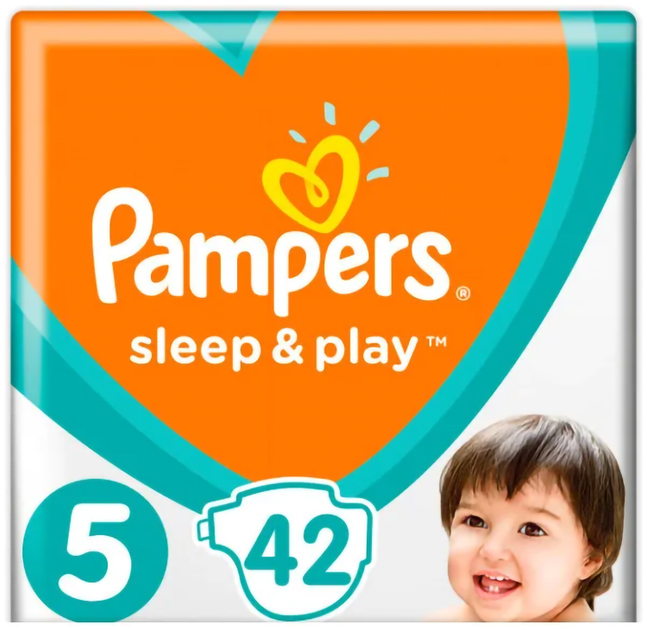 Підгузки Pampers Sleep&Play Розмір 5 (11-16 кг) 42 шт (8001090784674) - зображення 1