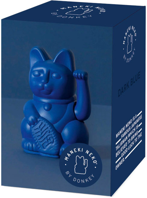 Figurka dekoracyjna Donkey Kot szczęścia Granatowy 9.8 cm (4260407136511) - obraz 1