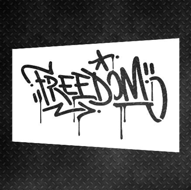 Трафарет DFA Графіті, для штукатурки і фарби 0,3-1мм (L00007) – купить ...