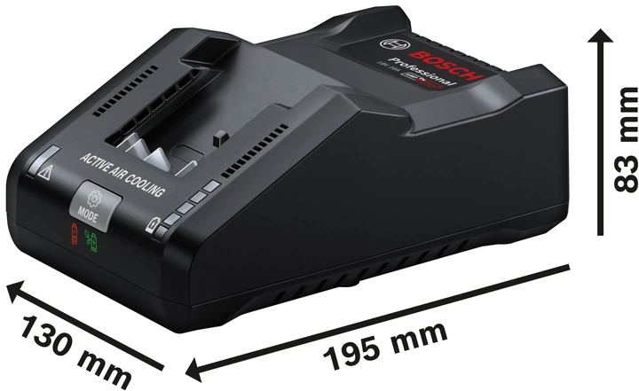 Швидкий зарядний пристрій Bosch GAL 18V-160 16 А 1600A02T5G (4053423248234) - зображення 2