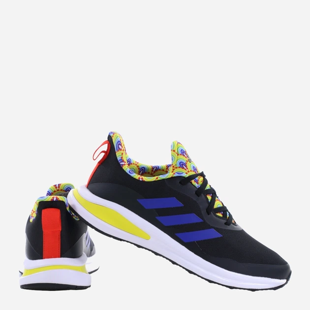 Buty sportowe chłopięce adidas FortaRun K HR1443 37.5 Czarne z niebieskim (4065426047950) - obraz 3