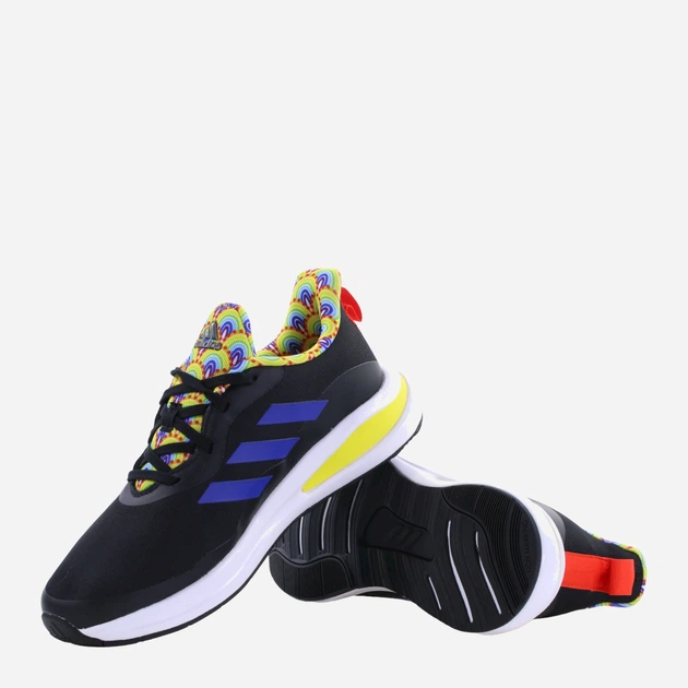Підліткові кросівки для хлопчика adidas FortaRun K HR1443 39.5 Чорні з синім (4065426051704) - зображення 4