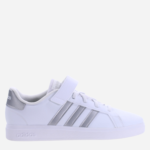 Tenisówki chłopięce adidas Grand Court 2.0 EL GW6516 37.5 Biały/Srebrny (4065426237948) - obraz 1