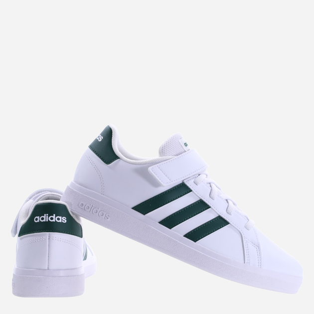 Tenisówki chłopięce adidas Grand Court 2.0 EL IG4842 39.5 Biały/Zielony (4066755818341) - obraz 2