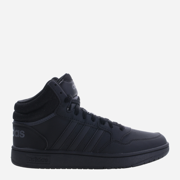 Підліткові кеди для хлопчика adidas hoops 3.0 Mid K HR0228 36.5 Чорні (4065415596476) - зображення 1