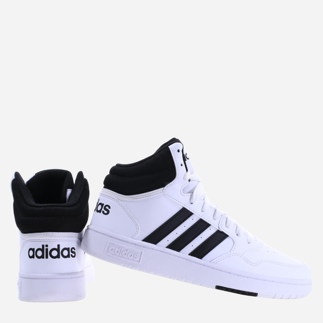 Підліткові кеди для хлопчика adidas hoops 3.0 Mid K IG3715 38 Білі (4066759016842) - зображення 2