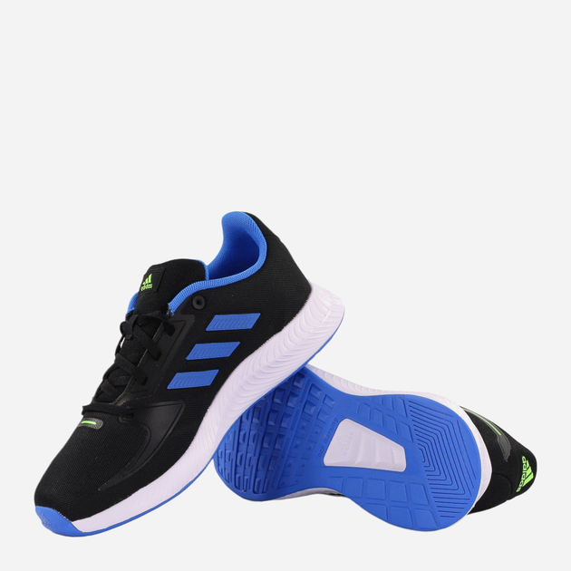 Buty sportowe chłopięce adidas Runfalcon 2.0 K GX3533 38.5 Czarne z niebieskim (4065419315004) - obraz 4