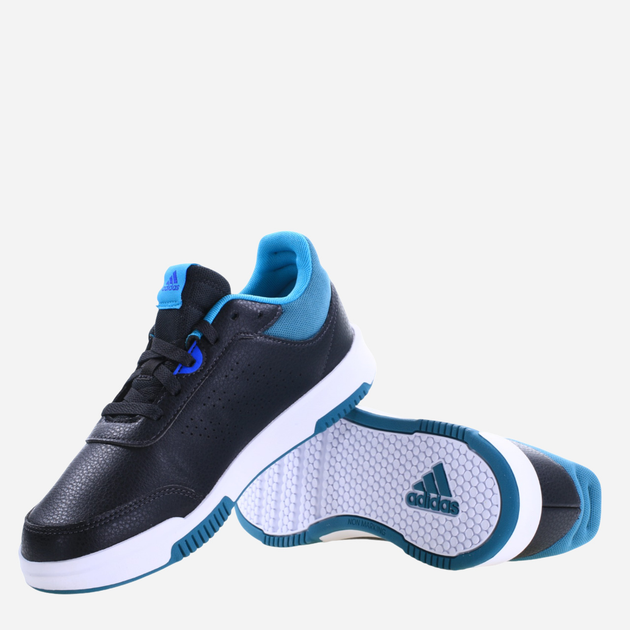 Підліткові кеди для хлопчика adidas Tensaur Sport 2.0 K ID2300 38.5 Чорні з білим і блакитним (4066755122653) - зображення 4