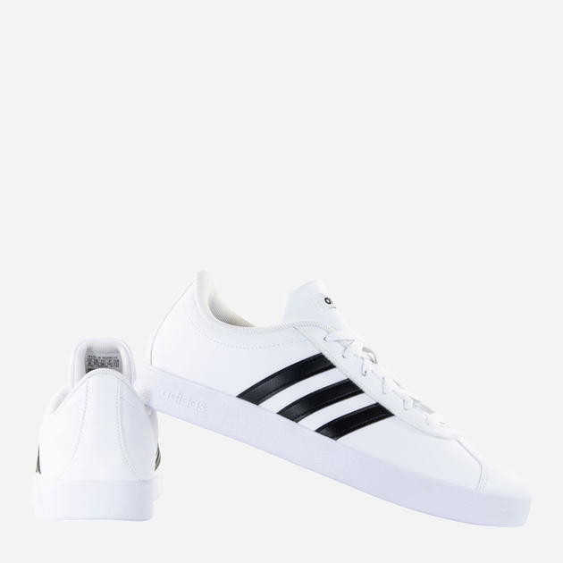 Sneakersy chłopięce adidas VL COURT 2.0 K DB1831 36.5 Białe z czarnym (4059323065391) - obraz 3