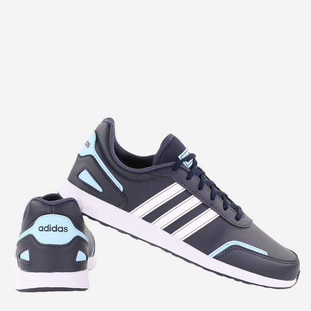 Підліткові кросівки для хлопчика adidas VS Switch 3 K GW6621 38.5 Чорні з білим і блакитним (4065427250335) - зображення 3