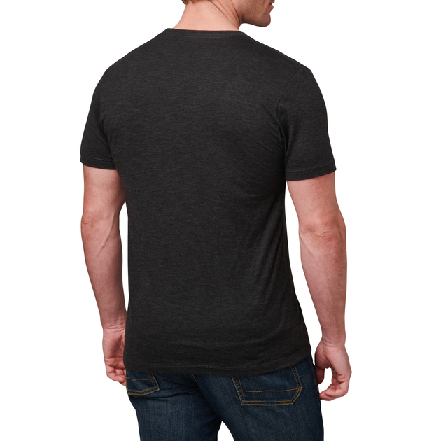 Футболка с рисунком 5.11 Tactical Triblend Legacy Short Sleeve Tee M Black Heather - изображение 2