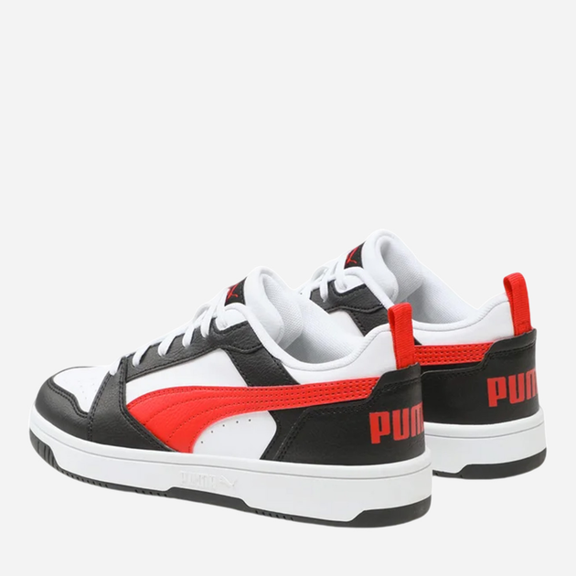 Підліткові кеди для хлопчика Puma Rebound v6 Lo Jr 393833-04 36 Білий/Червоний (4099683233405) - зображення 2