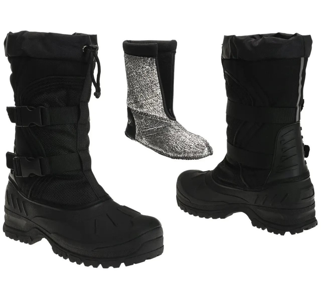 Ботинки тактические зимние Mil-Tec Snow Boots Arctic Черные 12876000 размер 40 - изображение 1