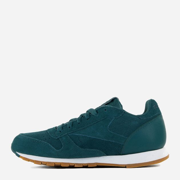 Підліткові кросівки для дівчинки Reebok CL Leather SG CM9079 35 Зелені (4058031267011) - зображення 2