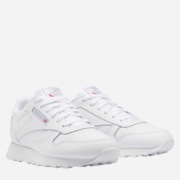 Buty sportowe młodzieżowe dla dziewczynki Reebok Classic Leather 100010471 35 Białe (4065422059940) - obraz 2