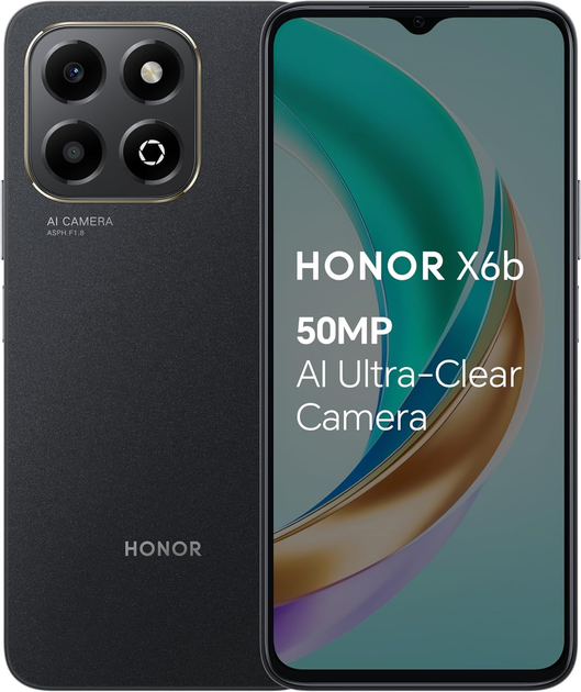 Мобільний телефон Honor X6b 4/128GB Midnight Black (13024999) - зображення 1