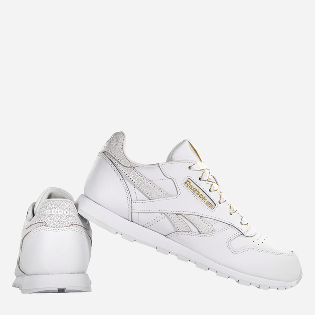 Дитячі кросівки для дівчинки Reebok Classic Leather DV9631 34.5 Білі (4061624705111) - зображення 3