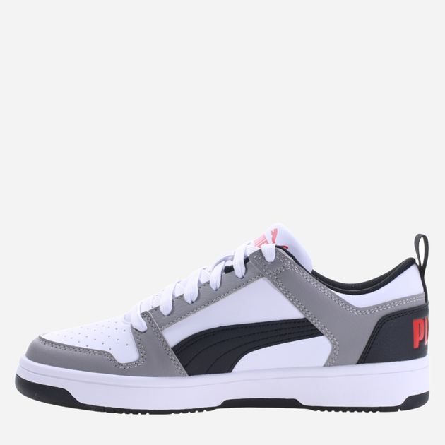 Підліткові кеди для хлопчика Puma Rebound Layup Lo SL Jr 370490-20 37 Білий/Сірий (4099683244593) - зображення 2