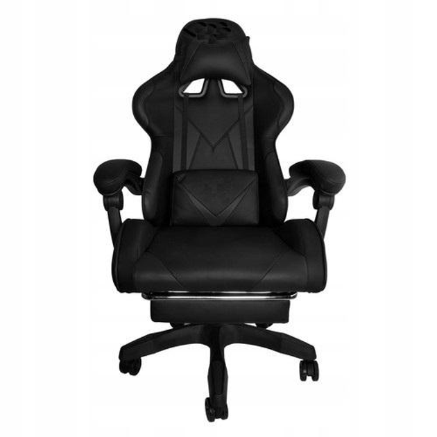 Игровое компьютерное кресло с двумя подушками Dun Gamer Черное – фото ...
