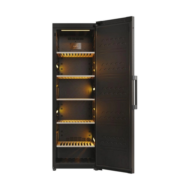 Винный шкаф Haier, 190x59.5х71, холод.отд.-450л, зон - 1, бут-247, ST, дисплей, черный - изображение 2