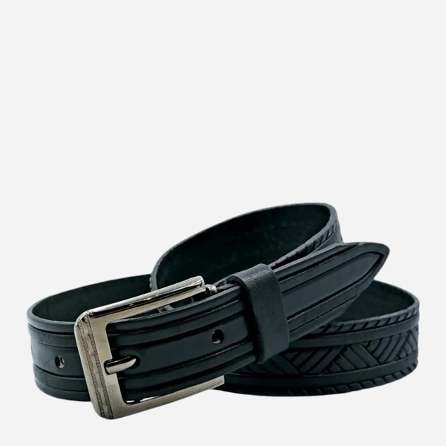 Ремінь для хлопчиків з натуральної шкіри Weatro dtsk-28mm-kozh-035 80 см Чорний (2342681993) - зображення 3