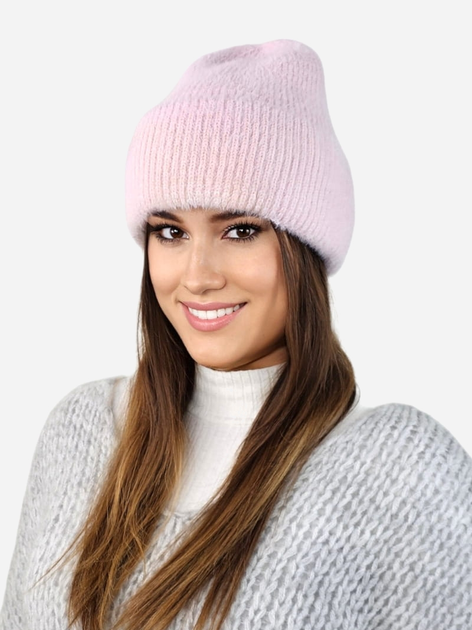 Czapka damska beanie Kamea K.23.003.09 54-60 Różowa (5903246781199) - obraz 1