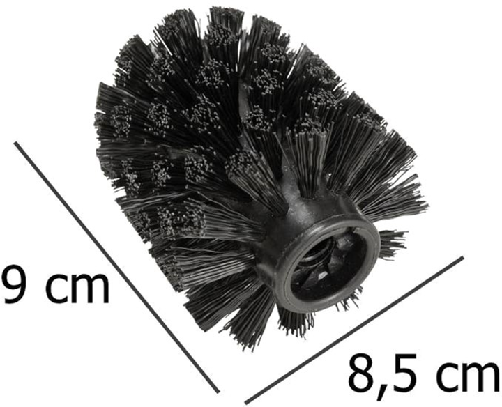 Запасна насадка для туалетної щітки Wenko 8.5 см чорна (4008838150818) - зображення 2