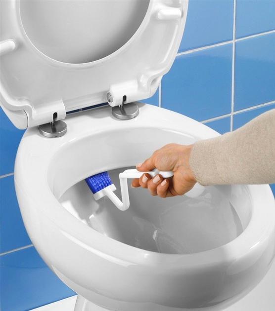 Zestaw Maximex szczotka kątowa do czyszczenia WC + pojemnik z przyssawkami (4008838876558) - obraz 3