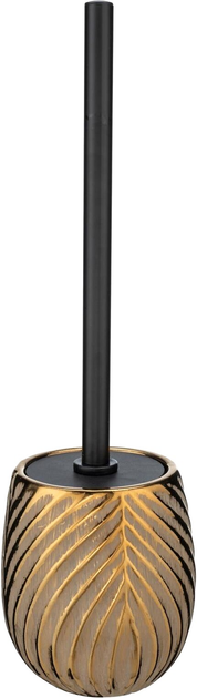 Szczotka do WC Wenko z ceramicznym pojemnikiem złota (4008838450635) - obraz 3