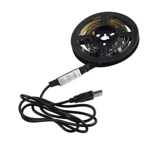 Светодиодная лента SMD 5050-RGB для подсветки телевизора 2м Разноцветная, Неоновая LED подсветка - изображение 14