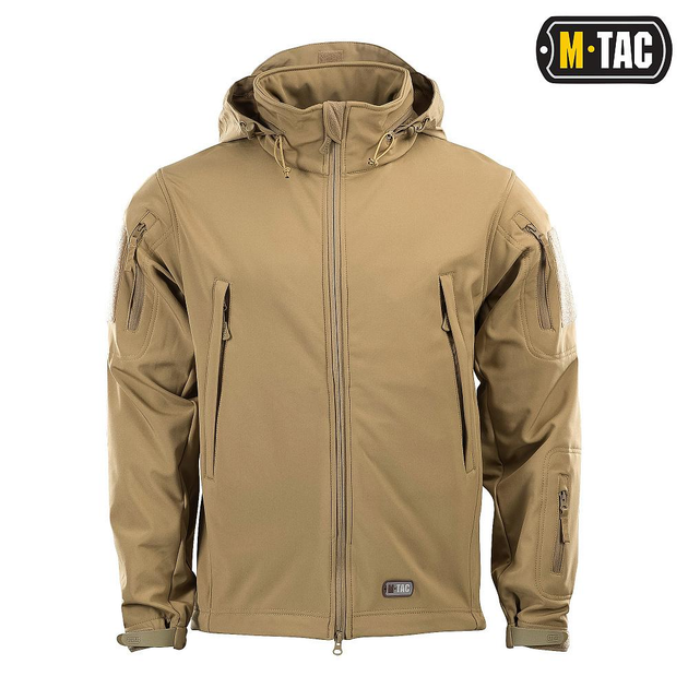 Куртка тактична M-Tac Softshell розмір 2XL колір Tan - изображение 2