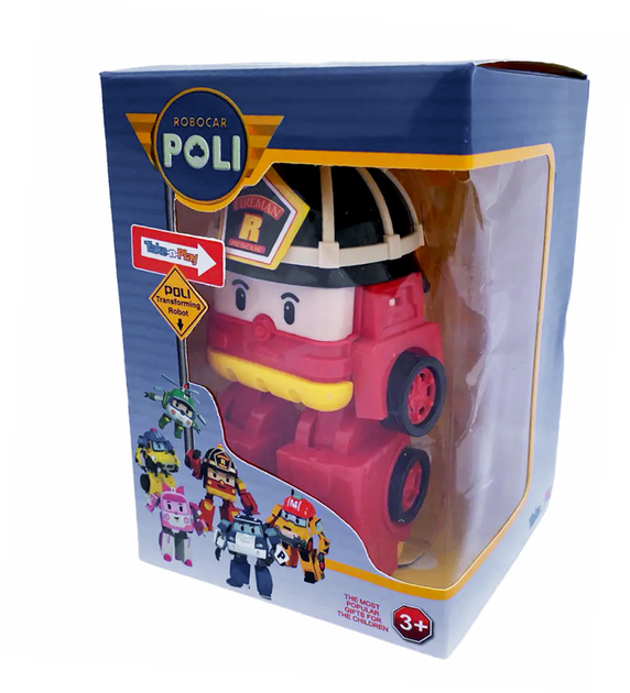 Модель игрушечной машины Robocar Poli из серии Робокар Поли - пожарная машина Рой, MiC 83608, окрашенная в красный цвет. - изображение 5