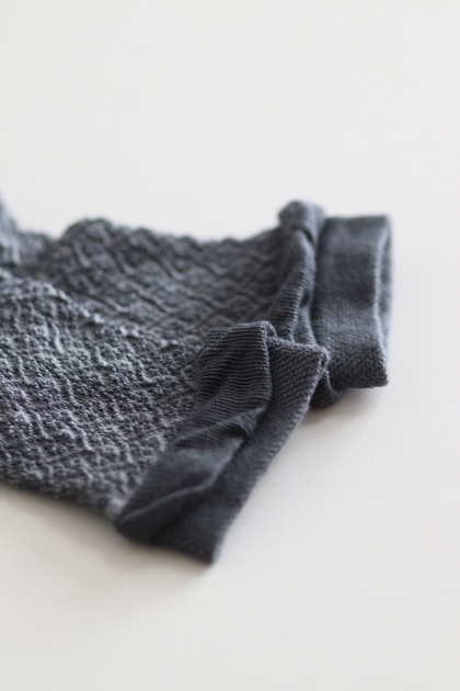 Темно-серые носки рюш бесшовные 100% ORGANIC cotton JILL ANTONY 35-37 - изображение 2