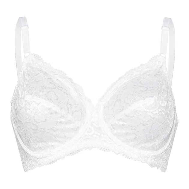 Biustonosz damski z fiszbinami z koronką Triumph 10166802 75G Biały (7613137412375) - obraz 4
