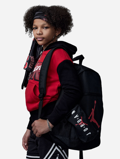 Рюкзак дитячий для хлопчика Nike Jordan Air School Backpack 9B0503-023 19 л Чорний (742728576107) - зображення 2