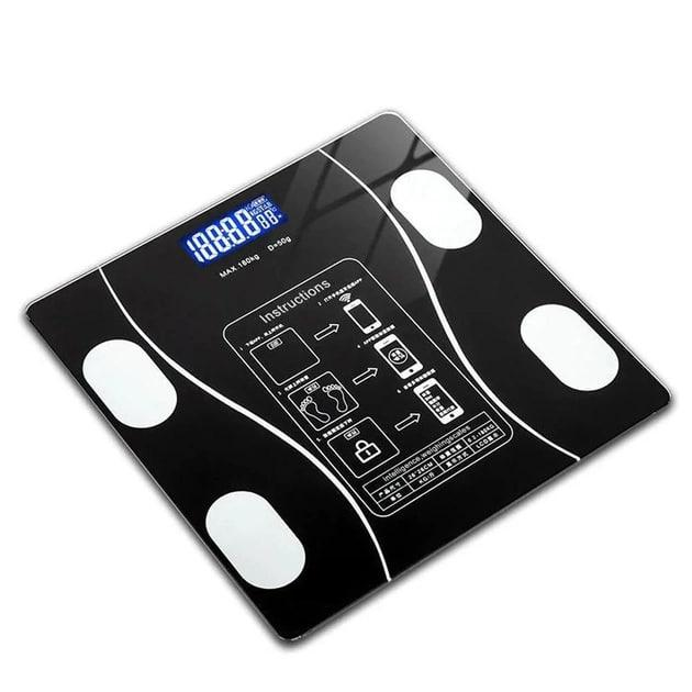 Смарт-весы Smart Scale напольные фитнес весы 25x25 см Черный 180 кг - изображение 3