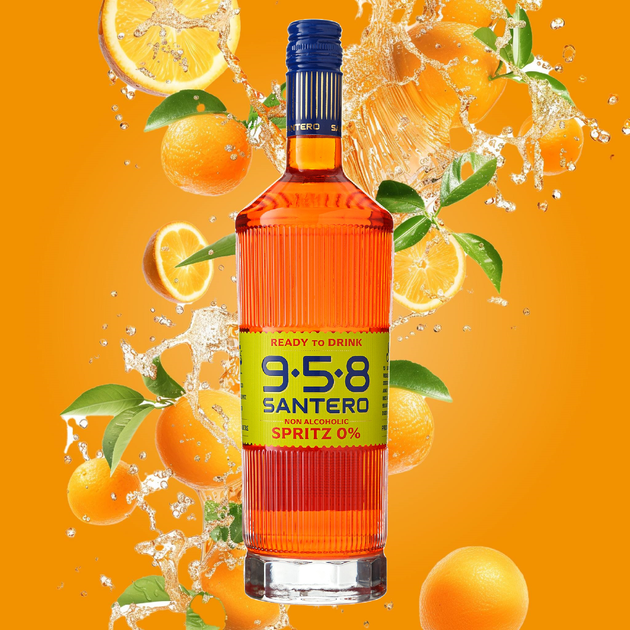 Коктейль ігристий винний Santero Spritz Ready To Drink Non-Acoholic 958 безалкогольний 0.75 л 0% (8004385039848) - зображення 2