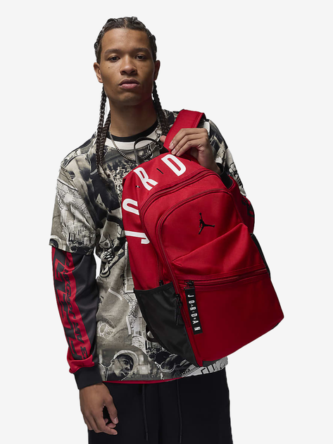 Рюкзак спортивний Nike Jordan Jam Air Patrol Backpack MA0924-R78 26 л Червоний (196923184368) - зображення 2